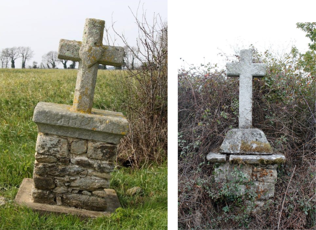 Photographies des croix de Man&eacute;guen et de Kerbossen