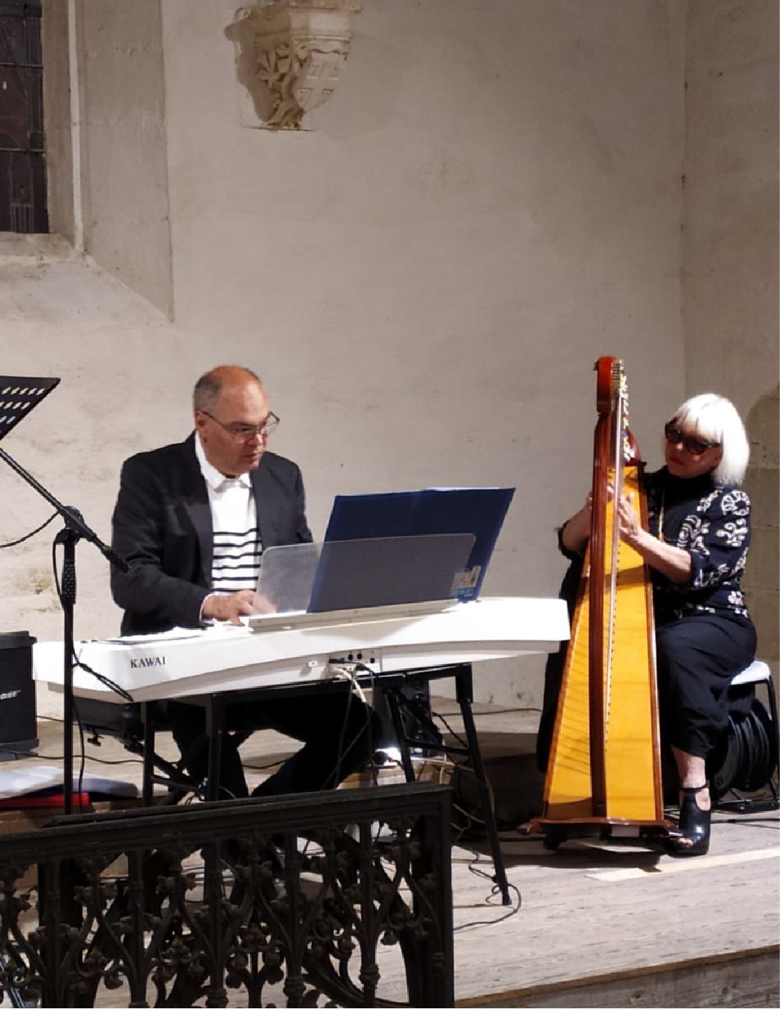 Photo de musiciens lors d'un concert &agrave; Surzur